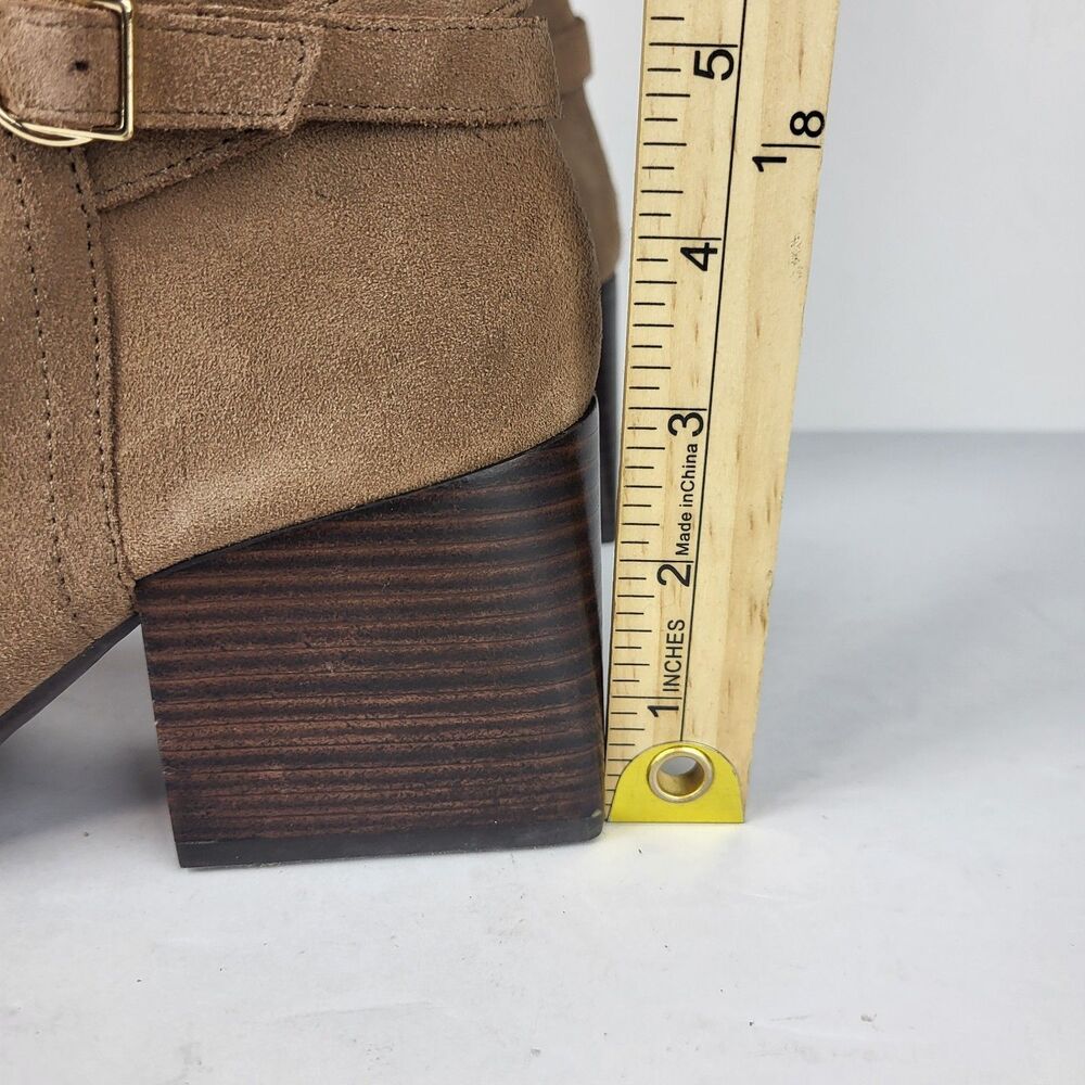 Blondo Twyla Women's Knee High Boots Waterproof Suede Taupe Size 7M - Picture 4 of 16